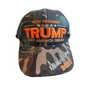 Donald Trump 45th President Hat Make America Great Again Camo Baseball Cap